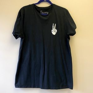 Skeleton Peace Sign T-Shirt